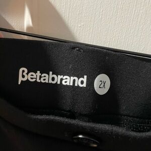 Betabrand Classic Black Trousers
